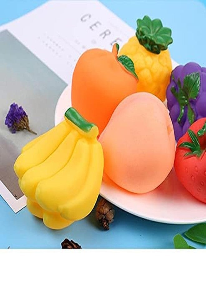 SID MAGIC Show Me The Fruit Soft Squeeze Toy Set - 6-Piece Baby Fruit Toys for Sensory Play & Early Learning | BPA-Free, Non-Toxic, 3M+ | Banana, Orange, Grape & Strawberry or Random Toys. - Image 3
